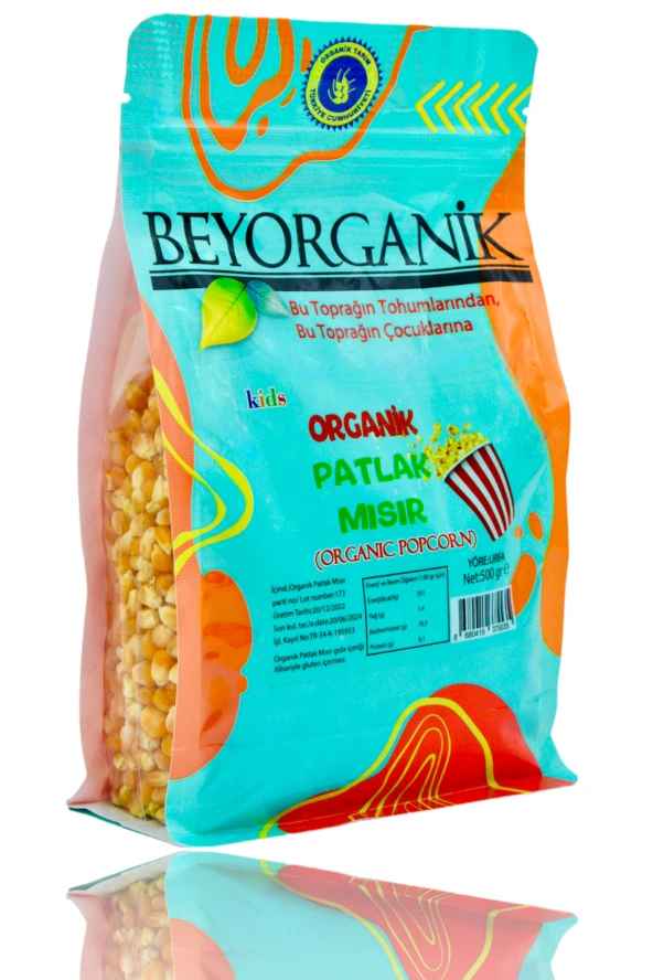 Organik Patlak Mısır 500gr