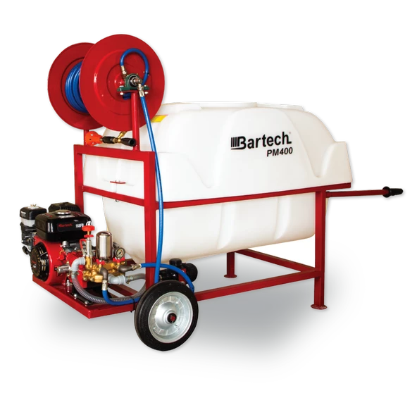 Bartech PM400 Benzinli Pülverizatör 400 Litre 22'lik Pompalı Model 6.5 Hp