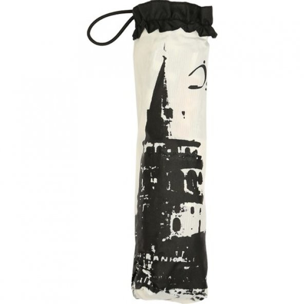 Almera Konsept Siyah İstanbullu Katlanır Şemsiye - 3