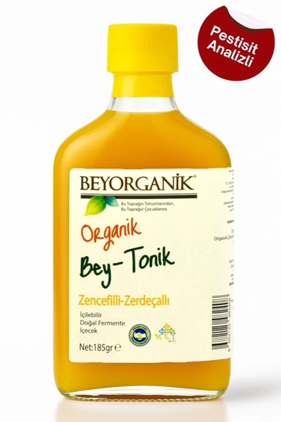 BEYORGANİK Organik Bey Tonik (ZERDEÇALLI-ZENCEFİLLİ) 185gr (PESTİSİT ANALİZLİ)
