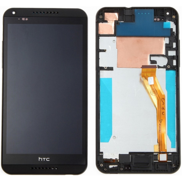 HTC Desire 816 LCD Ekran Çıtalı Siyah Dokunmatik Cep Telefonu Ekranı