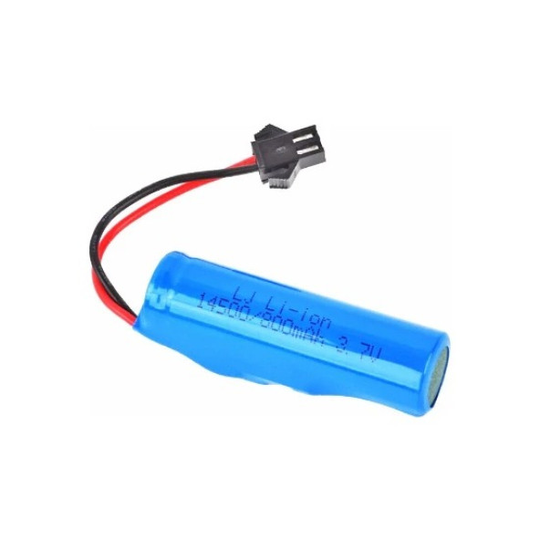 Siyah Soketli Oyuncak Araba Pili 3.7v 800 Mah 14500 Li-ıon 14mm X 50mm