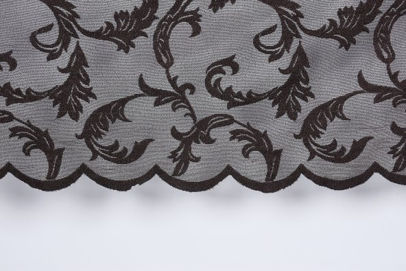 SULTAN 1 MODEL ACI KAHVE RENK TEK KANAT Pileli Fon Perde 75260 cm - 2