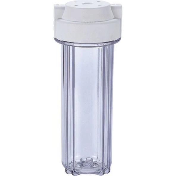 Global Water Solutions 10" Şeffaf Housing 1/4" Bağlantı Tekli