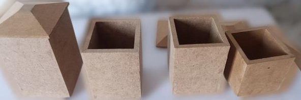 Hobi Adn 90250 Dekoratif Ve Kullanım Baharatlık Ahşap MDF HAM CNC kesim El Yapım