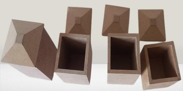 Hobi Adn 90250 Dekoratif Ve Kullanım Baharatlık Ahşap MDF HAM CNC kesim El Yapım - 2