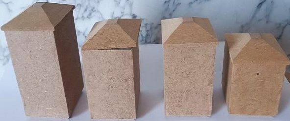 Hobi Adn 90250 Dekoratif Ve Kullanım Baharatlık Ahşap MDF HAM CNC kesim El Yapım - 8