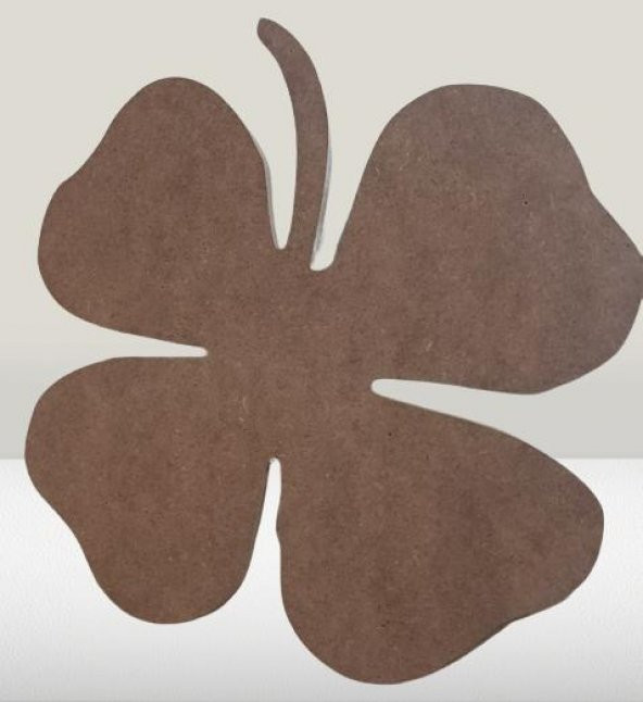 Hobi ADN 90256 Dekoratif Pano Yonca Ahşap MDF HAM CNC Kesim Model El Yapım