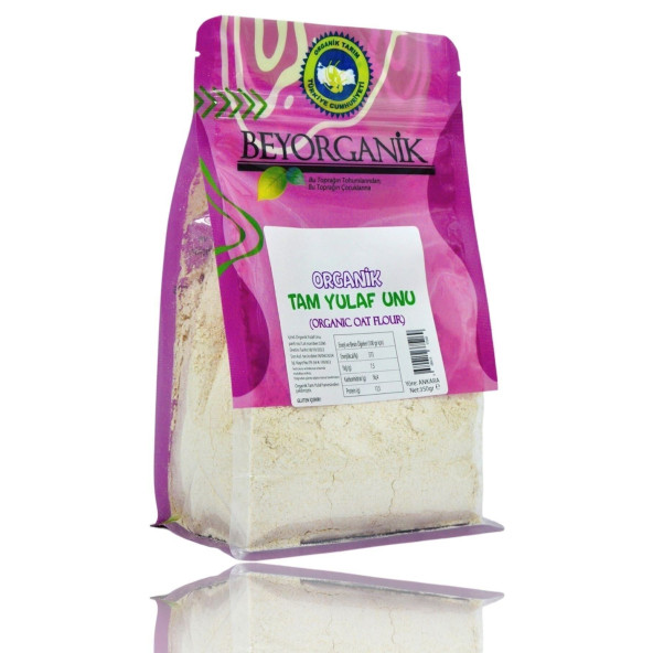 Organik Tam Yulaf Unu 350gr %100 Yerli Yulaf