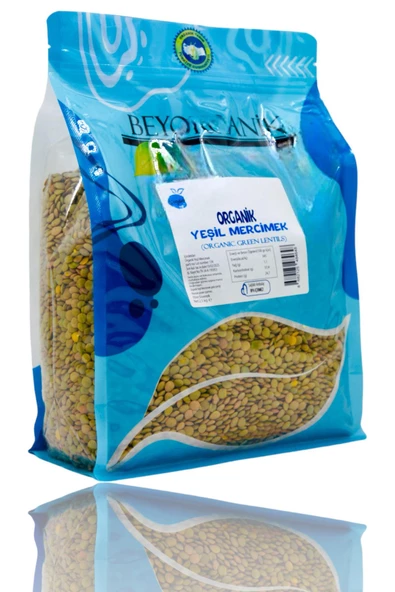 Organik Yeşil Mercimek 2,5kg - 3