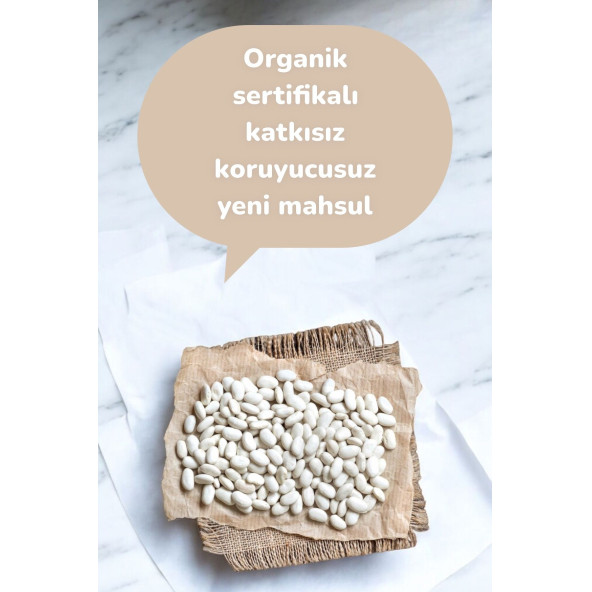 Organik Kuru Fasulye Çalı 1kg - 3