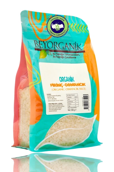 BEYORGANİK Organik Pirinç Osmancık 500gr ürün görseli 1