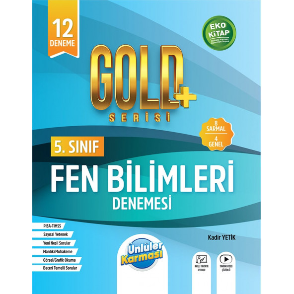 Ünlüler Karması 5.Sınıf Gold Fen Bilimleri 12 Deneme - 1