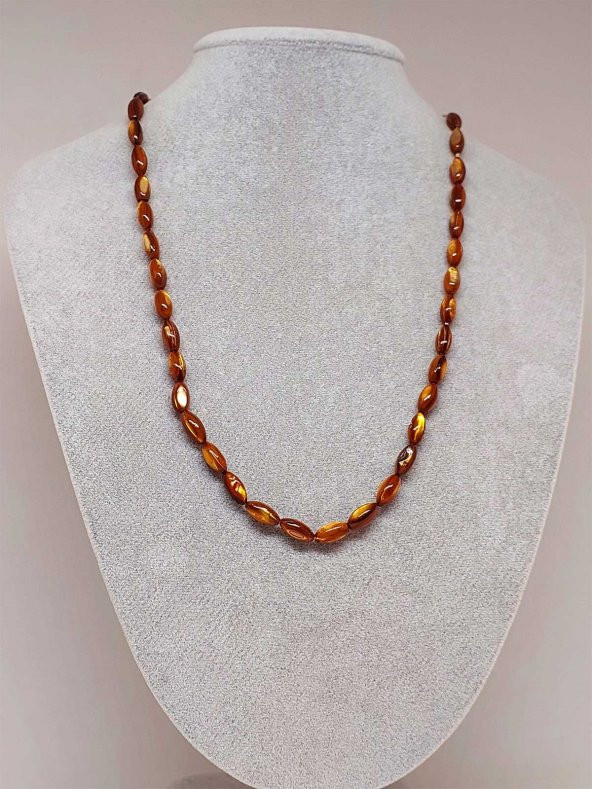 Sedef Karamel 5,511,5mm Kolye (Sabit Klipsli) (42220) ürün görseli