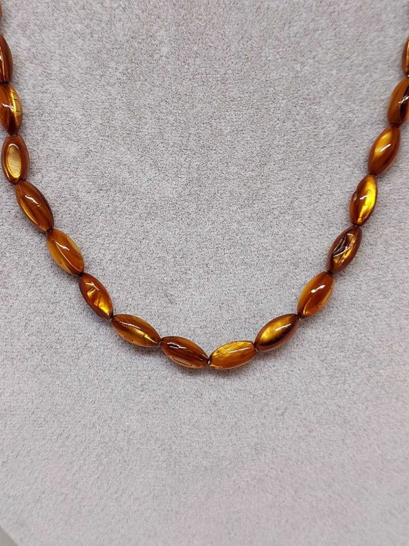 Sedef Karamel 5,511,5mm Kolye (Sabit Klipsli) (42220) - Resim 2