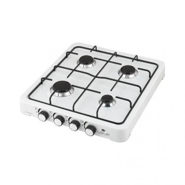 Set Üstü Lpg 4 Lu 4 Gözlü Emaye Beyaz Ocak tüplü