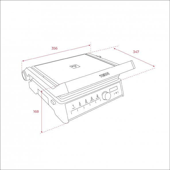 Teka Elite Grill 2000 W Izgara ve Tost Makinesi - 5