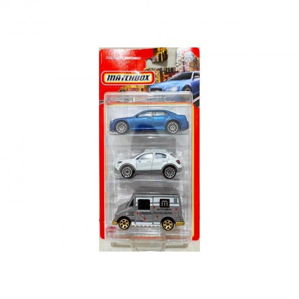 Matchbox Üçlü Araba Seti Mbx City Drıvers HFK14 C3713