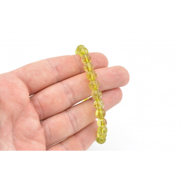 Hakiki Doğal Olivin Peridot Taşı Bileklik - 3