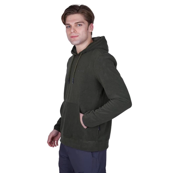 Alpinist Cliff Erkek Kapşonlu Polar Haki (600509) - 5