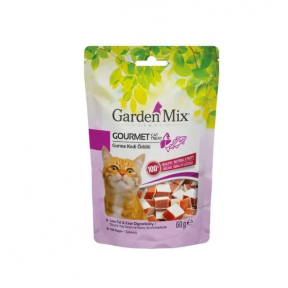 Garden Mix Gurme Karışık Balıklı ve Tavuklu Kedi Ödül Maması 60gr