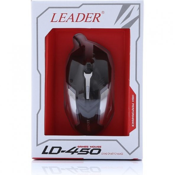 Leader LD-450 Rgb Işıklı Kablolu Oyuncu Mouse