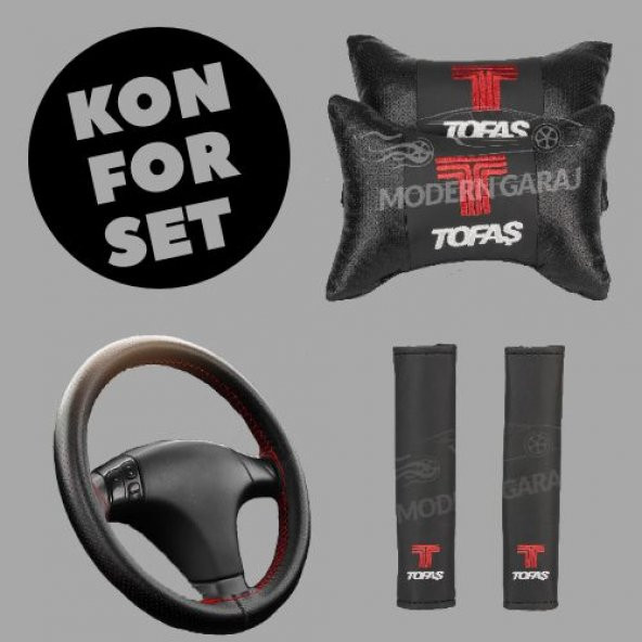 Tofaş Boyun Yastığı Tofaş Kemer Kılıfı Tofaş Dikmeli Direksiyon Kılıfı ürün görseli 1