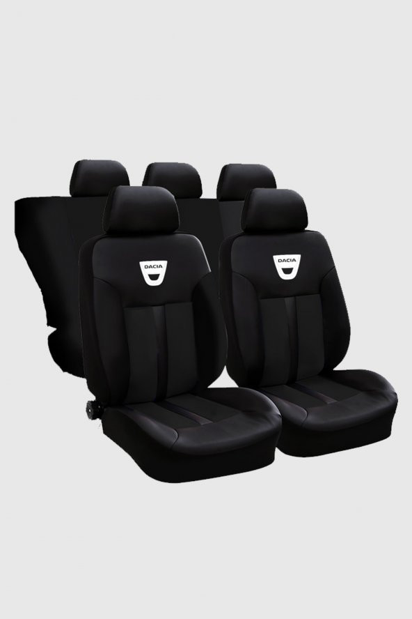 Dacia  Duster, Logan, Solenza, Sandero, Koltuk Kılıfı Dacia Logolu Ön Arka Oto Koltuk Kılıfı