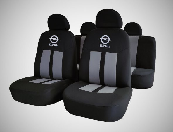 Modern Garaj Opel Astra, Corsa, Vectra Uyumlu Logolu Oto Koltuk Kılıf Seti - 1