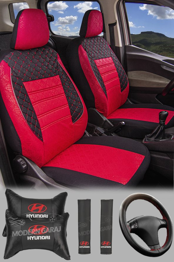 ModernGaraj Hyundaı Getz, Accent Era, Admire, Milenyum Uyumlu Gofrajlı Oto Koltuk Kılıfı GofSet