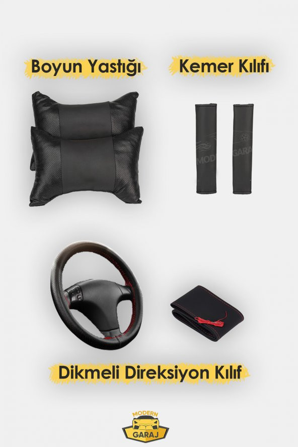 Modern Garaj Seat Leon, İbiza, Cordoba, Toledo Uyumlu Gofrajlı Oto Kılıf Seti - 5