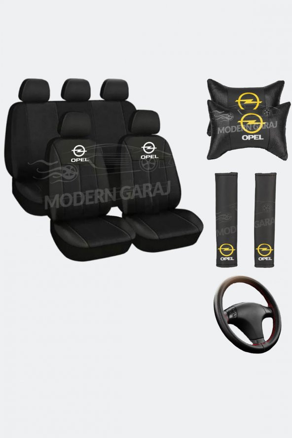 Opel Koltuk Kılıfı Opel Boyun Yastığı Opel Kemer Pedi Opel Dikmeli Direksiyon Kılıfı ürün görseli 1