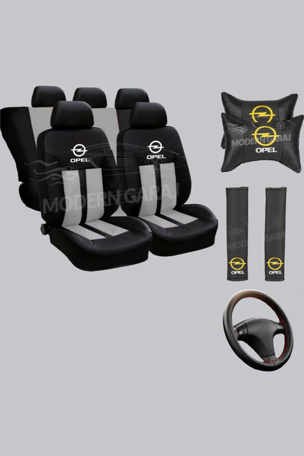 Opel Koltuk Kılıfı Opel Boyun Yastığı Opel Kemer Pedi Opel Dikmeli Direksiyon Kılıfı - 1
