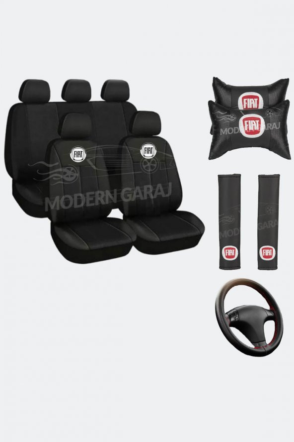 Fiat Koltuk Kılıfı Fiat Boyun Yastığı Fiat Kemer Pedi Fiat Dikmeli Direksiyon Kılıfı ürün görseli 1