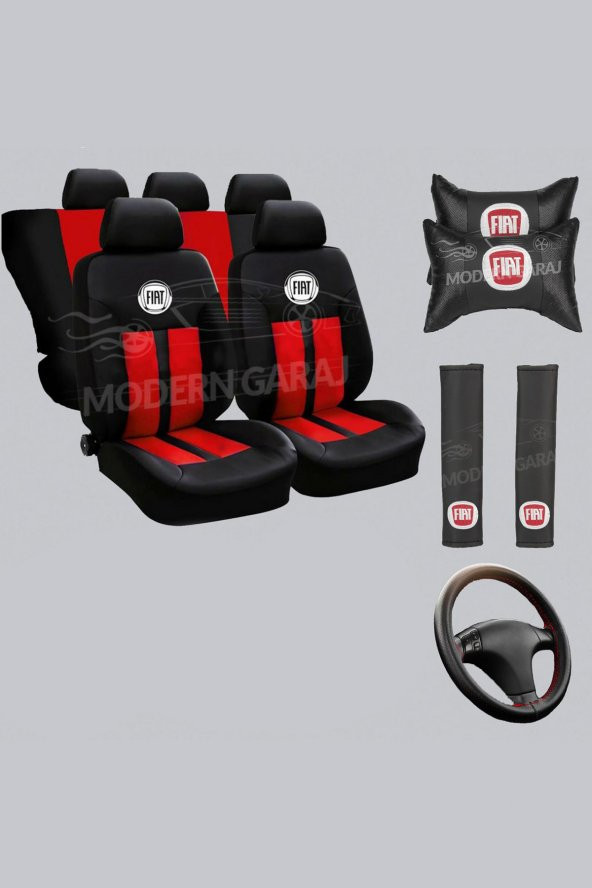Fiat Koltuk Kılıfı Fiat Boyun Yastığı Fiat Kemer Pedi Fiat Dikmeli Direksiyon Kılıfı