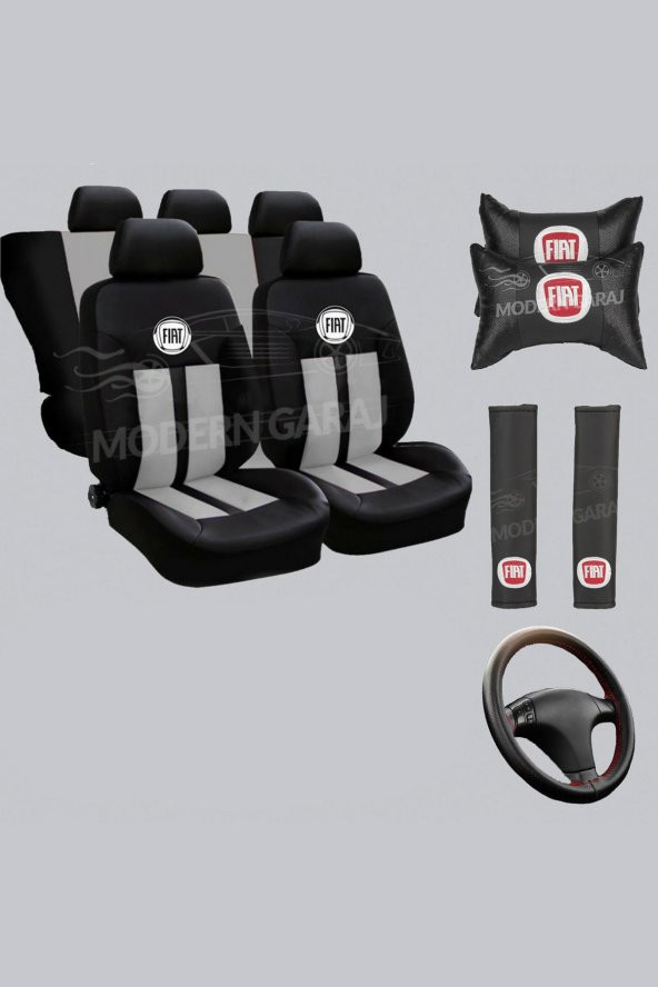 Fiat Koltuk Kılıfı Fiat Boyun Yastığı Fiat Kemer Pedi Fiat Dikmeli Direksiyon Kılıfı ürün görseli 1