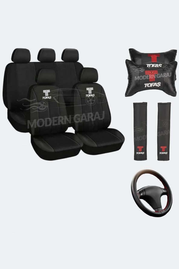 Tofaş Koltuk Kılıfı Tofaş Boyun Yastığı Tofaş Kemer Pedi Tofaş Dikmeli Direksiyon Kılıfı ürün görseli 1