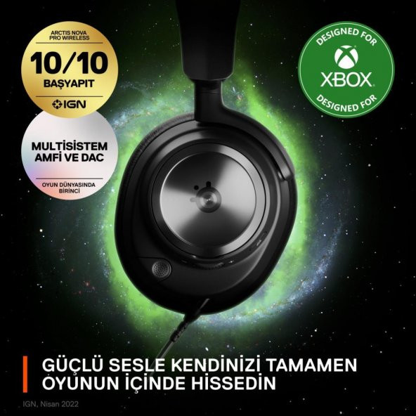 SteelSeries Arctis Nova Pro for Xbox Kablolu Kulak Üstü Oyuncu Kulaklığı - Teşhir - 7