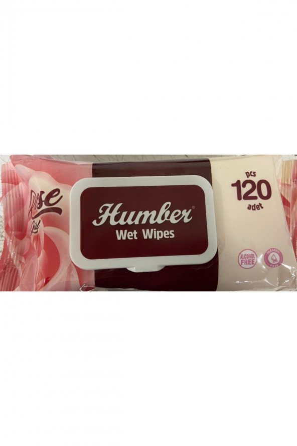 Humber Rose Gül Islak Havlu 120li 18 Paket