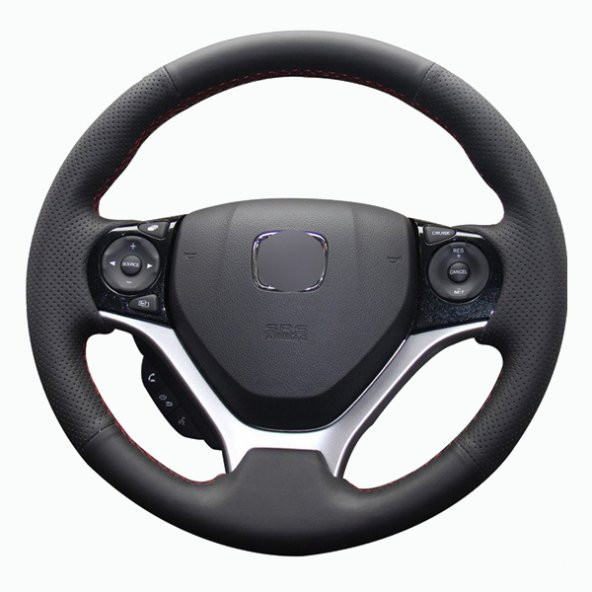 Honda Civic 9 12-15 Uyumlu Araca Özel Deri Direksiyon Kılıfı