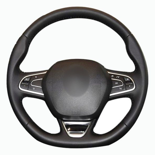 Renault Kadjar 16-18 Uyumlu Araca Özel Deri Direksiyon Kılıfı