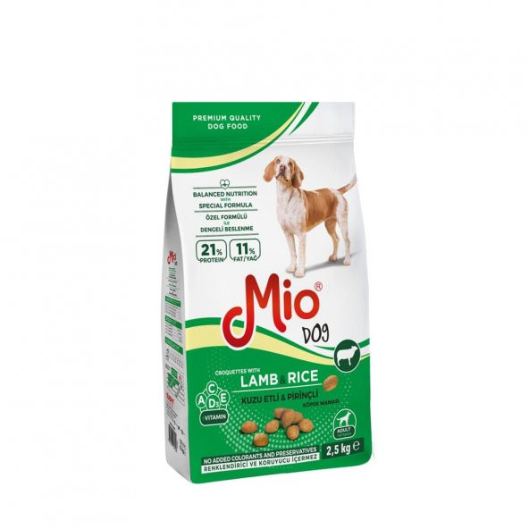 Kuru Mama - Mio 2,5 Kg Köpek - Kuzu & Pirinçli