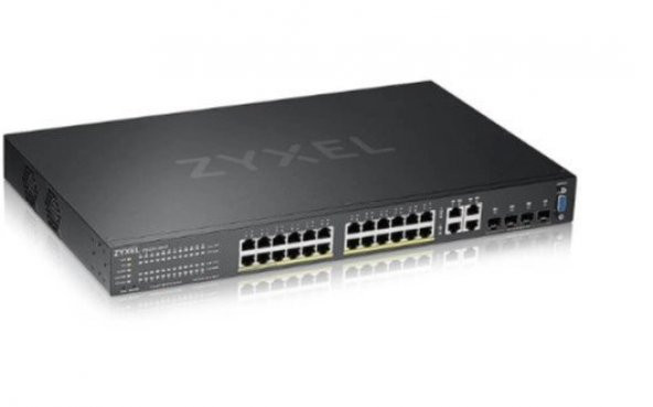 ZYXEL GS2220-28HP 24-PORT GBE L2 POE SWITCH WITH GBE UPLINK 1 YEAR NCC PRO PACK LICENSE BUNDLED