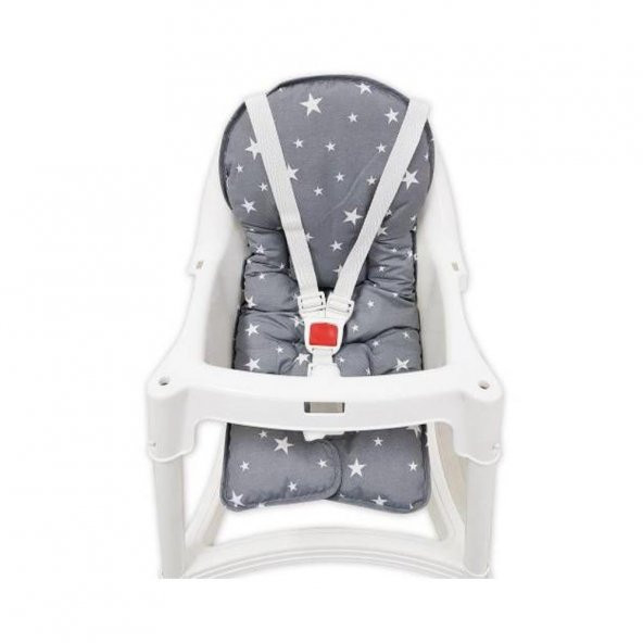 Sevi Bebe Mama Sandalyesi Minderi ART-150 Gri Yıldız