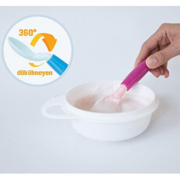 Mycey 360⁰ Dönen Kaşık Pembe - 3