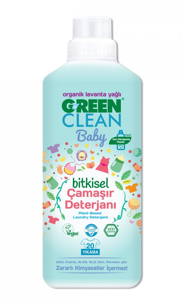 Green Clean Baby Bitkisel Çamaşır Deterjanı 1000ml