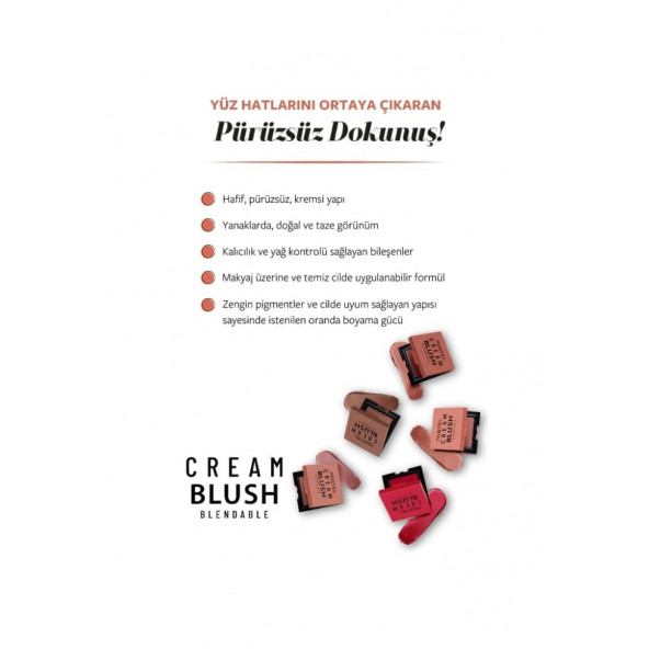 Pastel Profashion Cream Blush Krem Allık No: 46 - 6