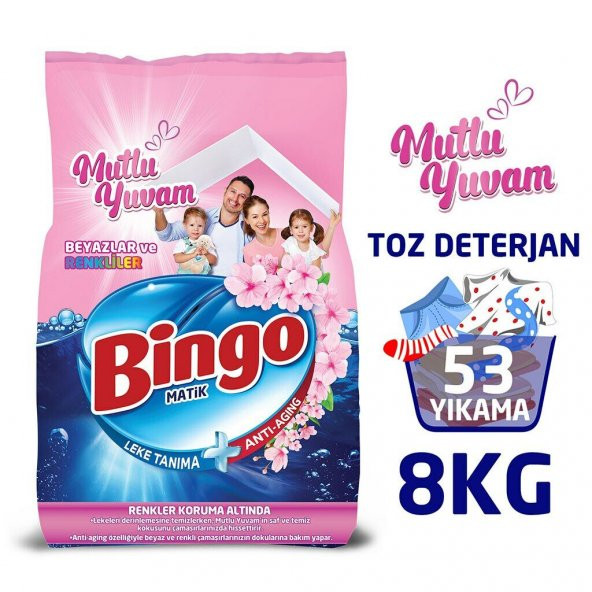 Bingo Matik 8 Kg Mutlu Yuvam