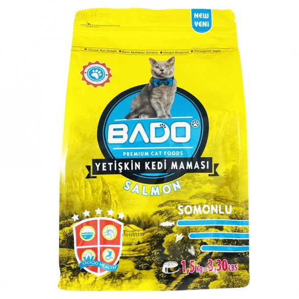 Bado Kedi Maması Somon Balık Etli 1.5 kg