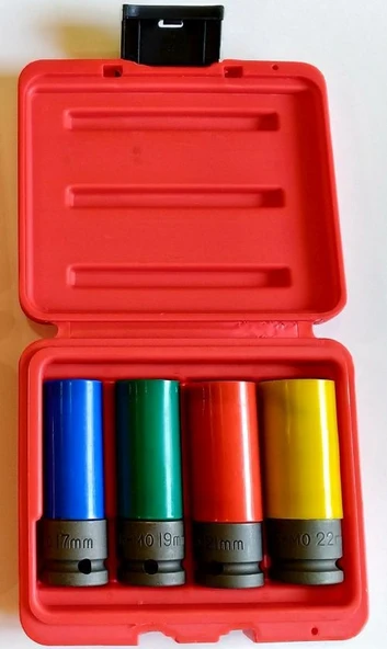 1-2" Darbeli Lokma Seti 17.19.21.22 Mm Plastik Kaplı
